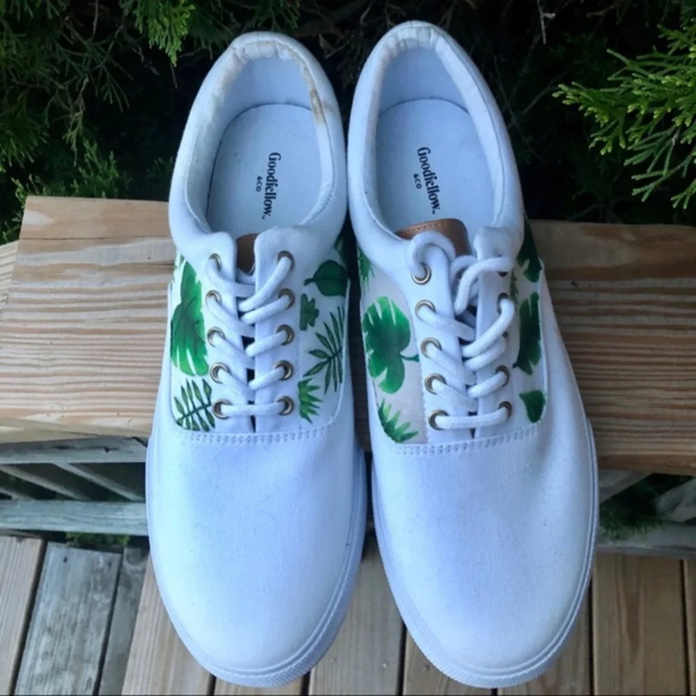 Goodfellows hand painted canvas sneakers